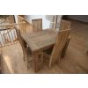 1.2m Reclaimed Teak Taplock Dining Table with 4 Vikka Chairs - 1